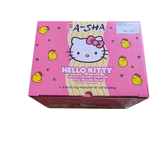 Hello Kitty Savory Chicken Flavored Dry Rice Noodle Soup Exp Date 4/14/26 - Picture 2 of 3